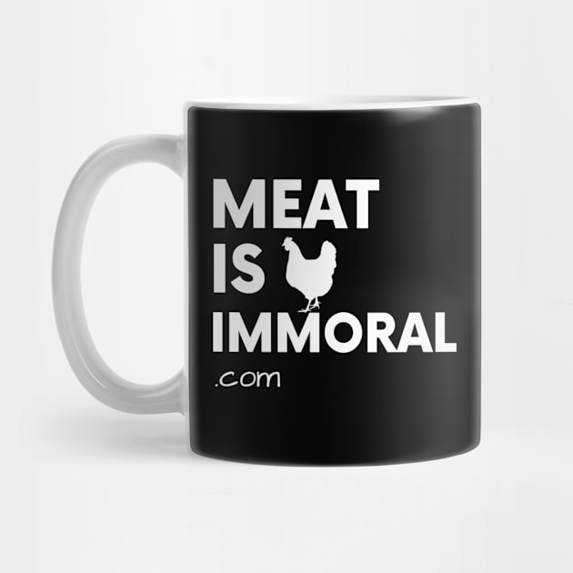 Meat Is Immoral - Chicken by Happy Hen Animal Sanctuary